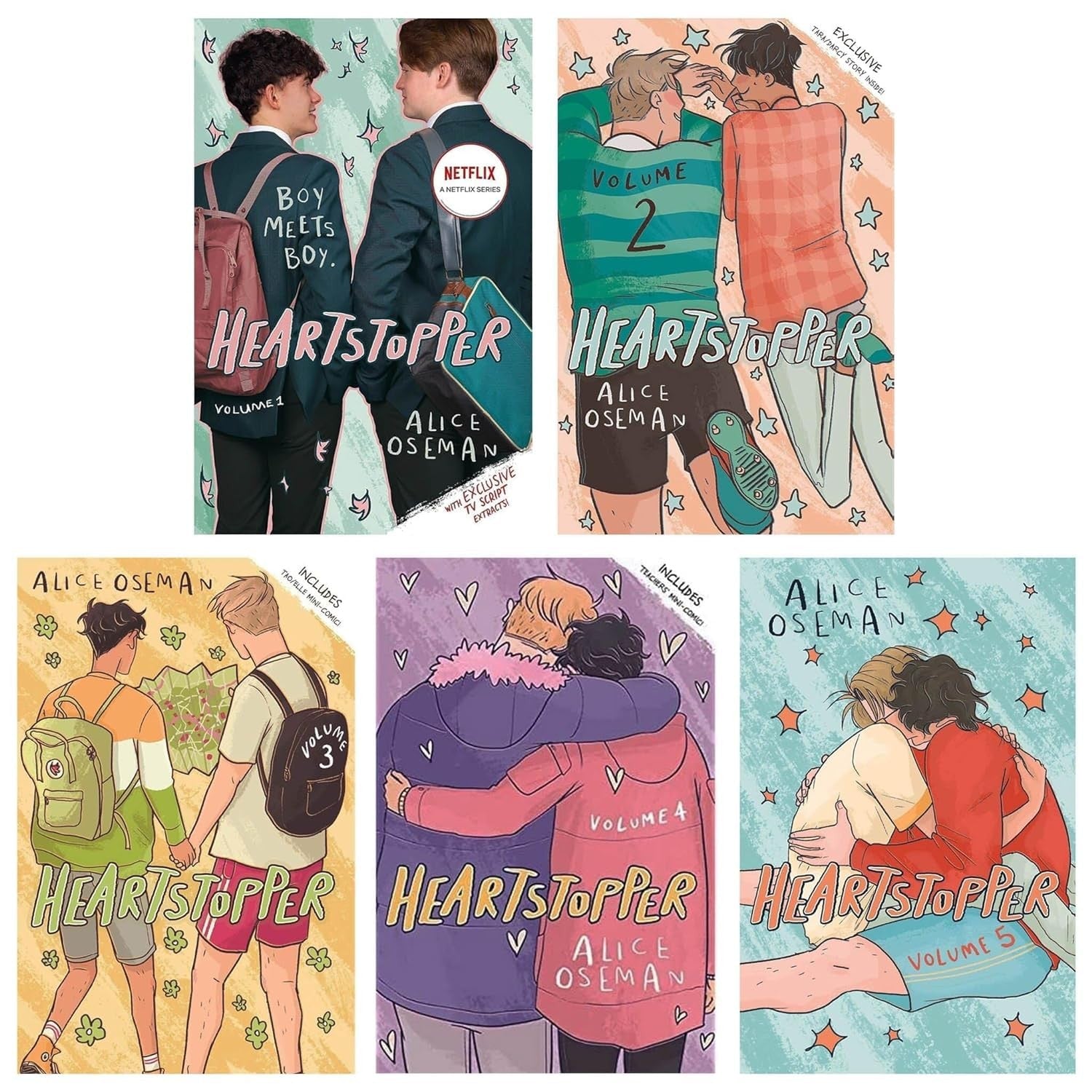 Heartstopper Series (Volumes 1-5)