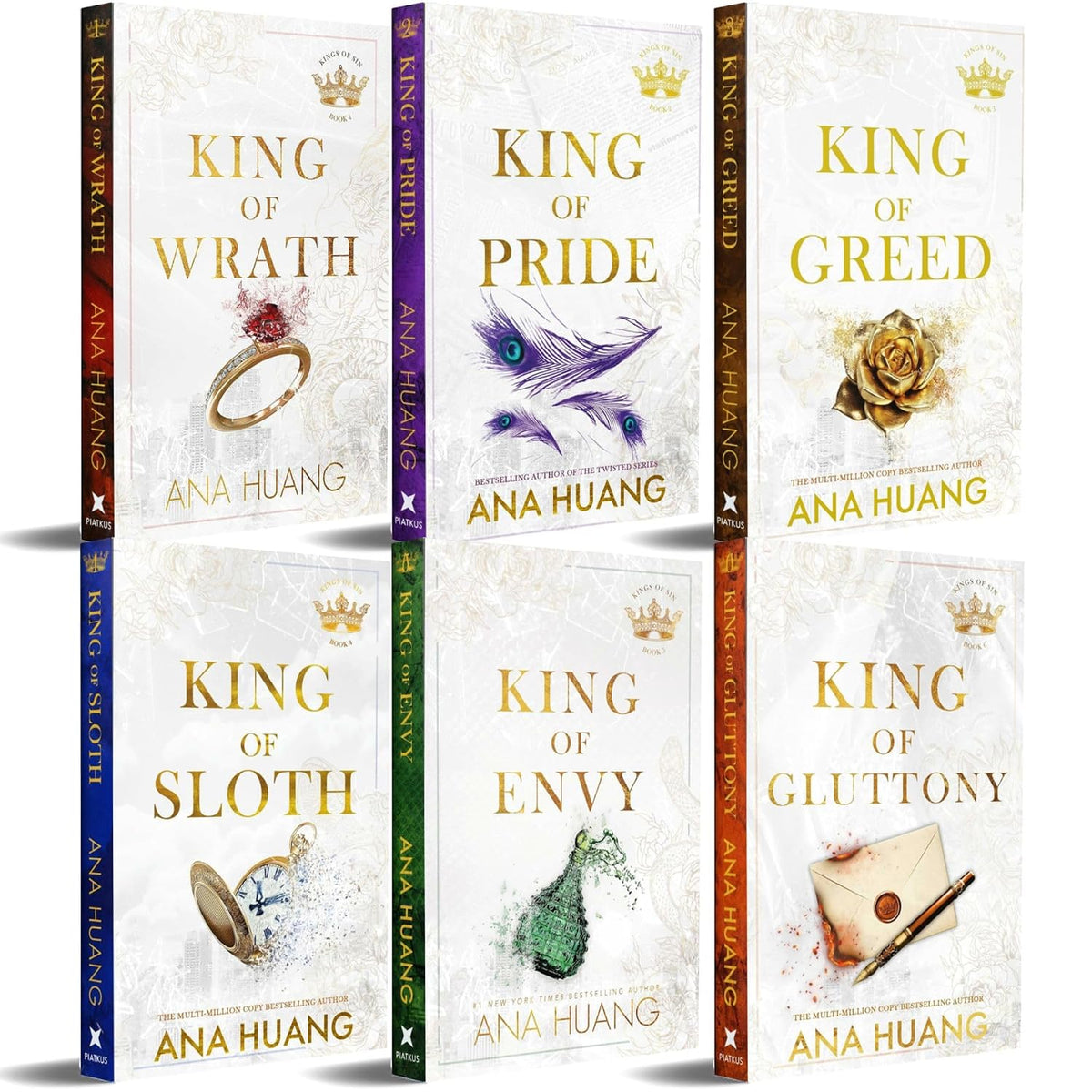 Kings of Sin Series 6 Books Collection Set By Ana Huang